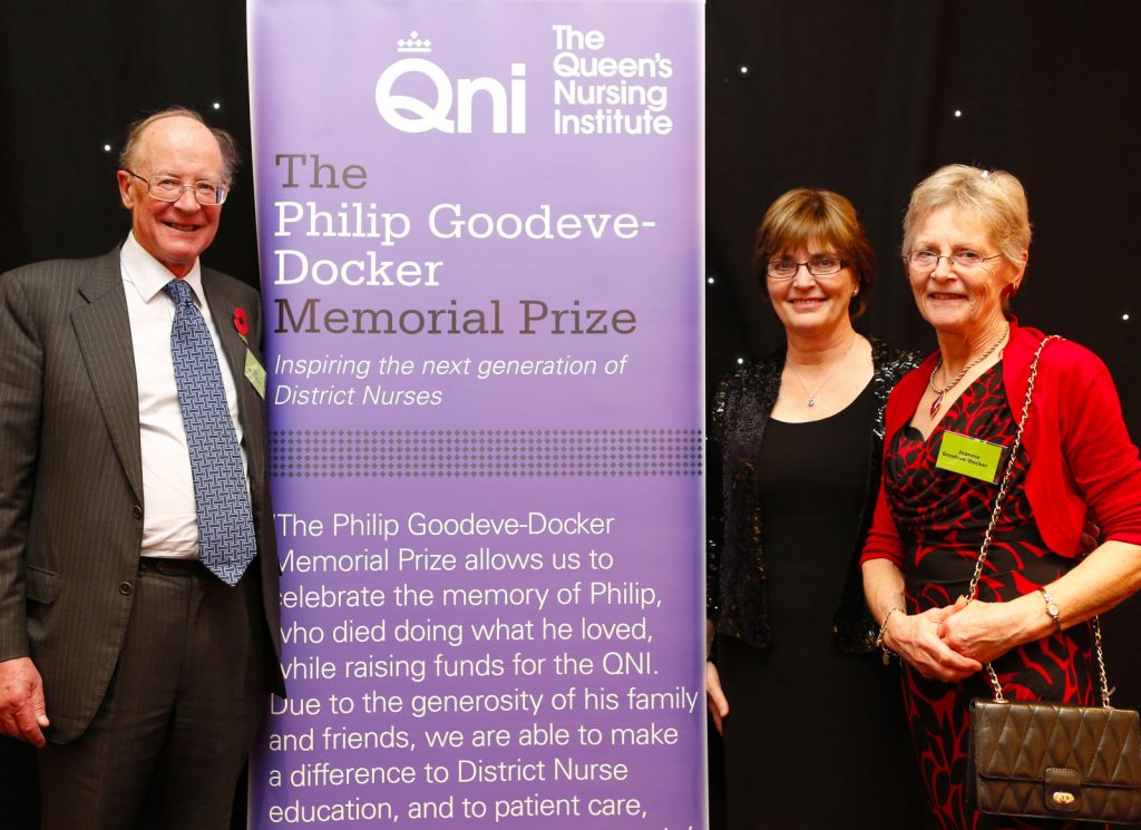 Philip Goodeve-Docker Memorial Prize banner with Jeannie Goodeve-Docker