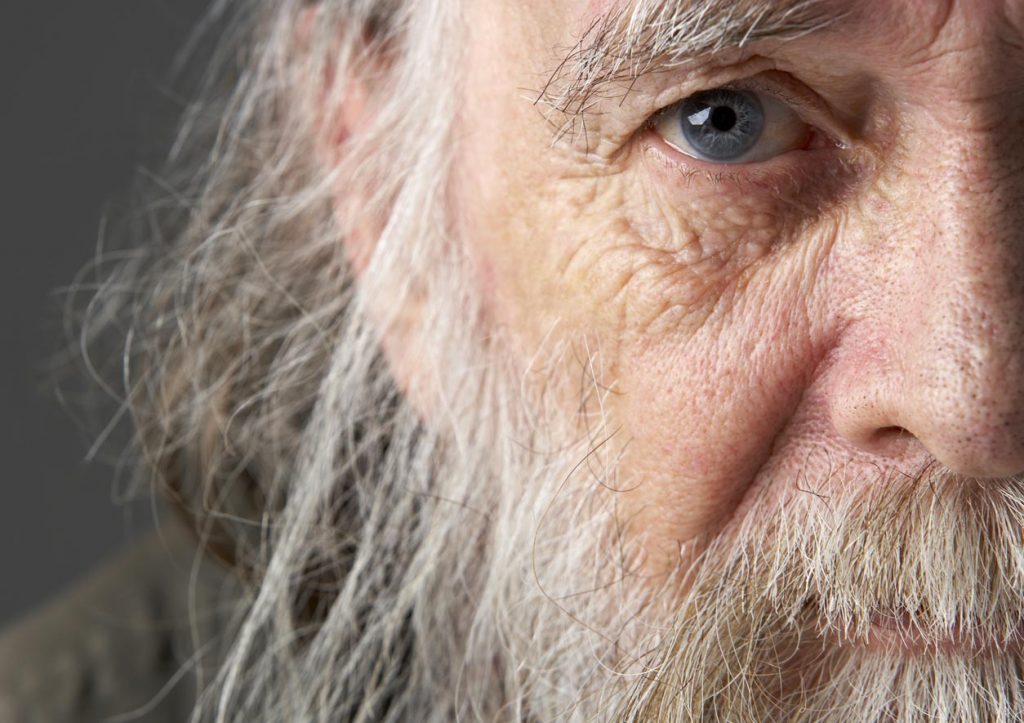 An older man with a grey beard