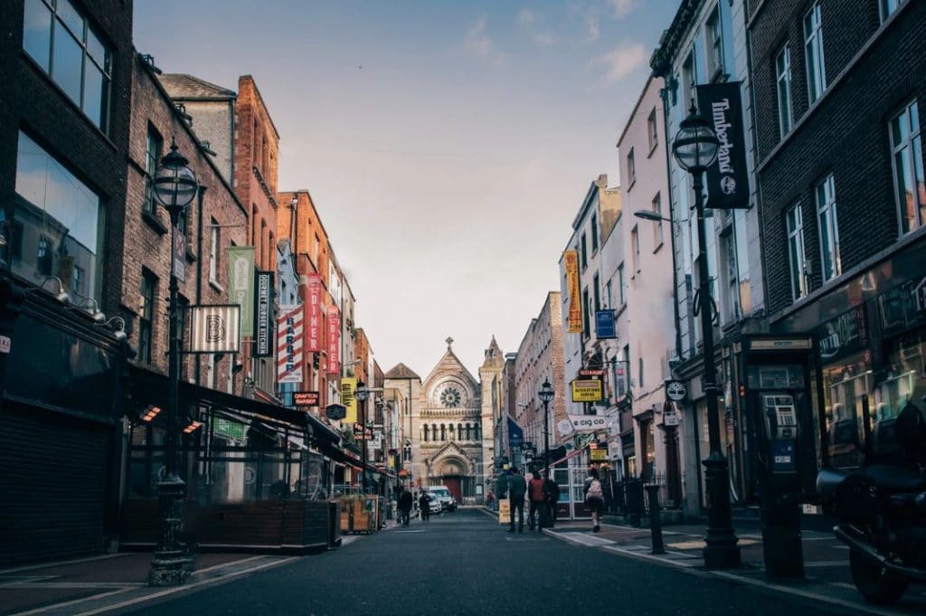 A photo of Dublin streets