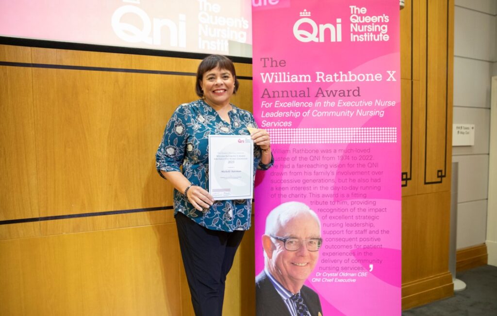 Michelle Bateman, the winner of the QNI William Rathbone X Award 2023